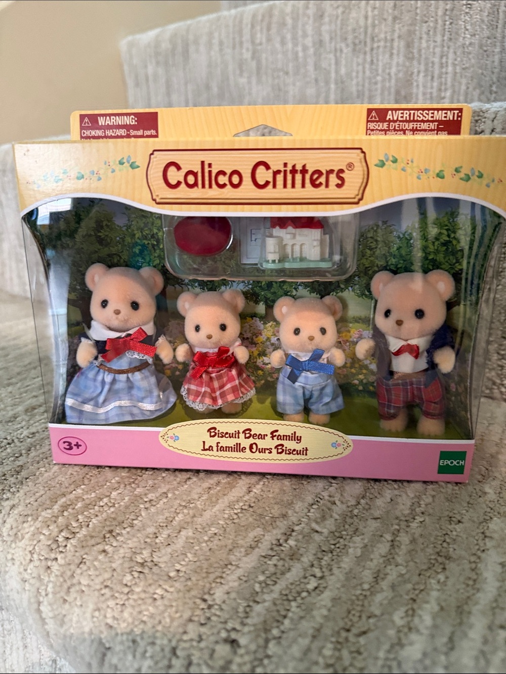 Calico Critters Biscuit Bear Family Playset - NIB